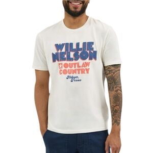 Willie Nelson Outlaw Country Graphic Tee Shirt